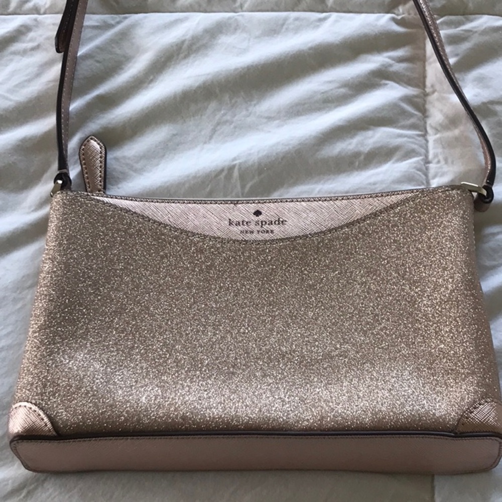 Kate Spade Rose Gold Sparkle Purse